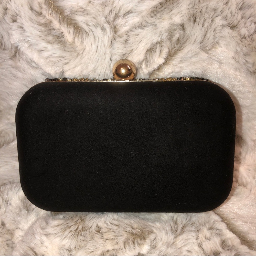 ❌SOLD❌Zara woman rhinestone embellish clutch bag - Picture 2 of 7